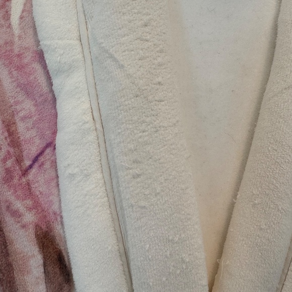 WRAP UP BY VP Women’s Long Pink/Cream Floral Print Soft Robe One Size - Picture 7 of 16